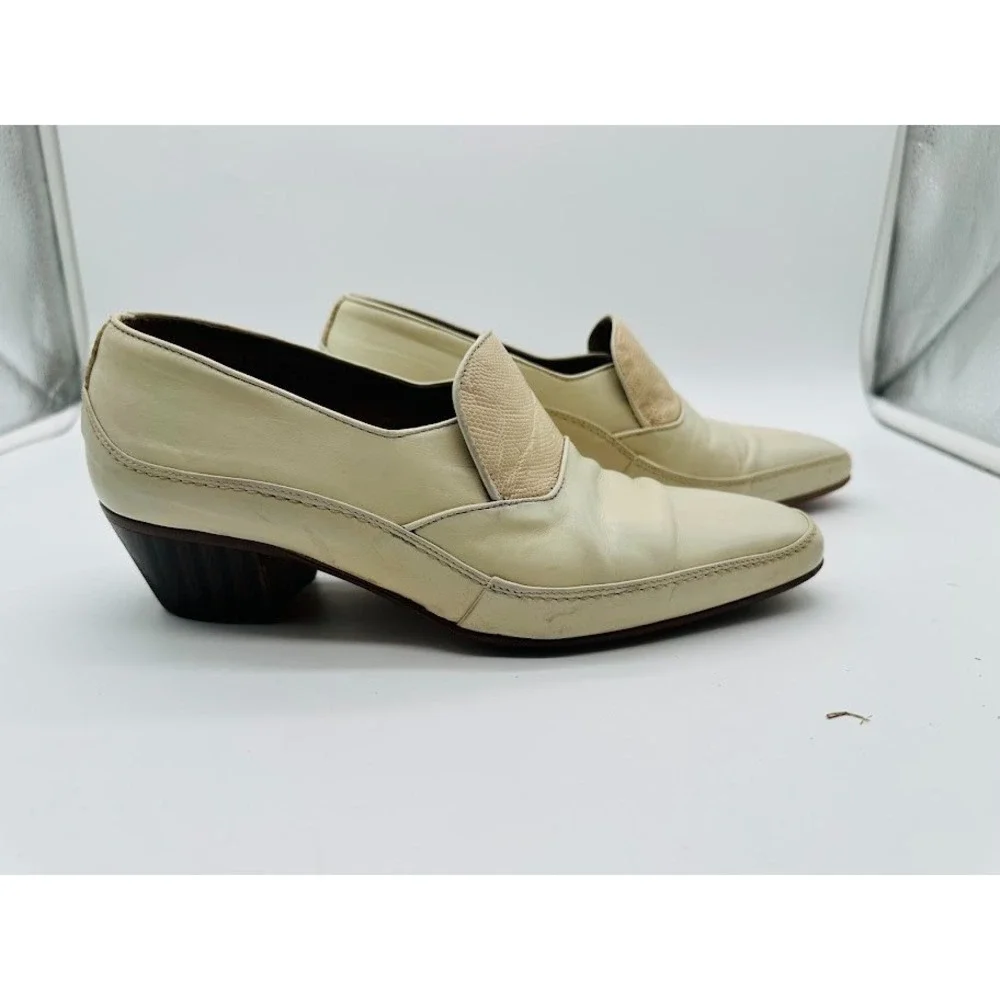 FOTI‎ Handmade Italy Loafers Mens 7D Luxury Exotic Leather Slip On Rare